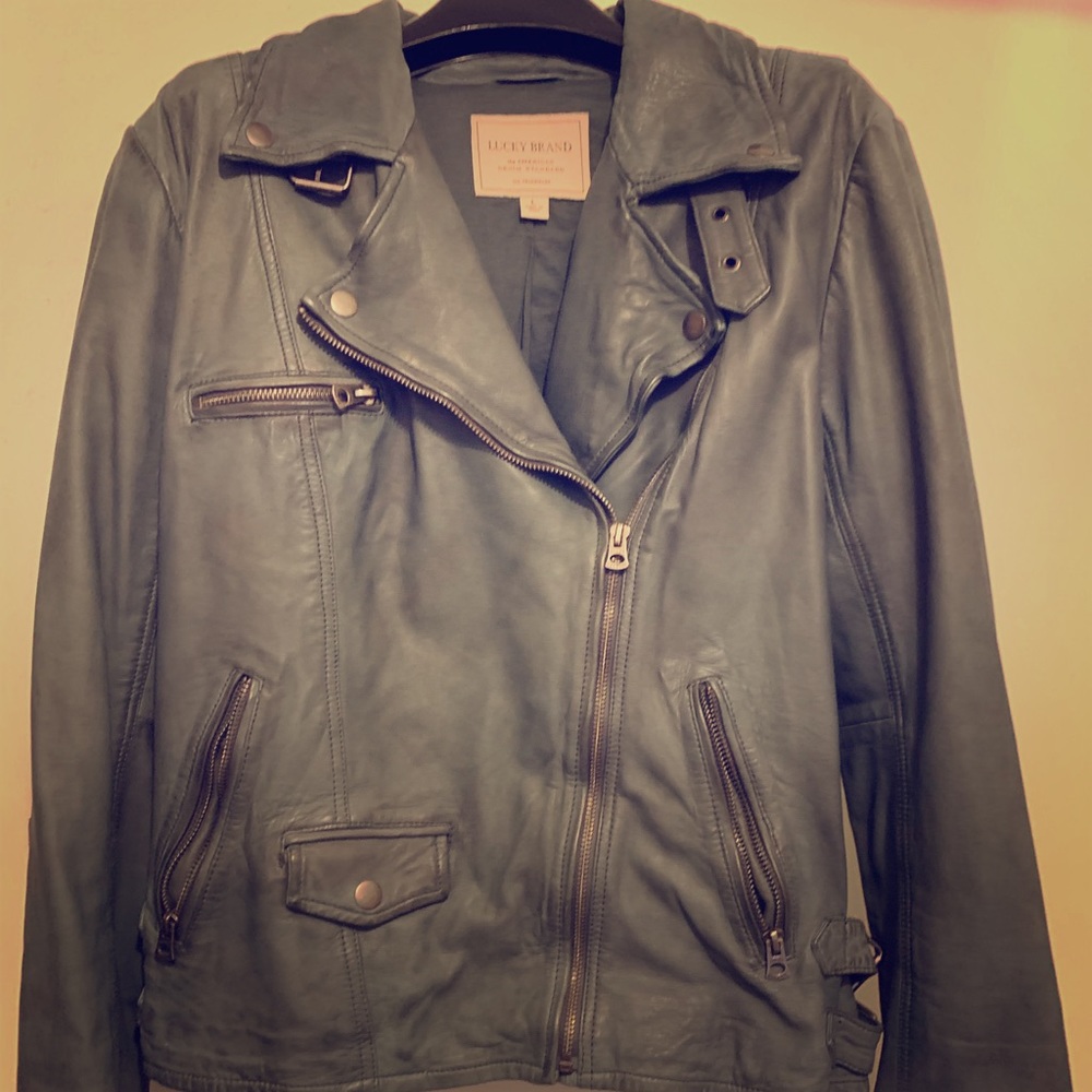 Lucky brand leather Moto jacket